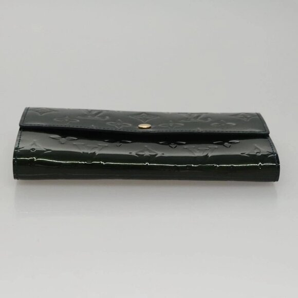 LOUIS VUITTON Vernis Portefeiulle Sarah Long Wallet Bluenuit - Picture 5 of 16